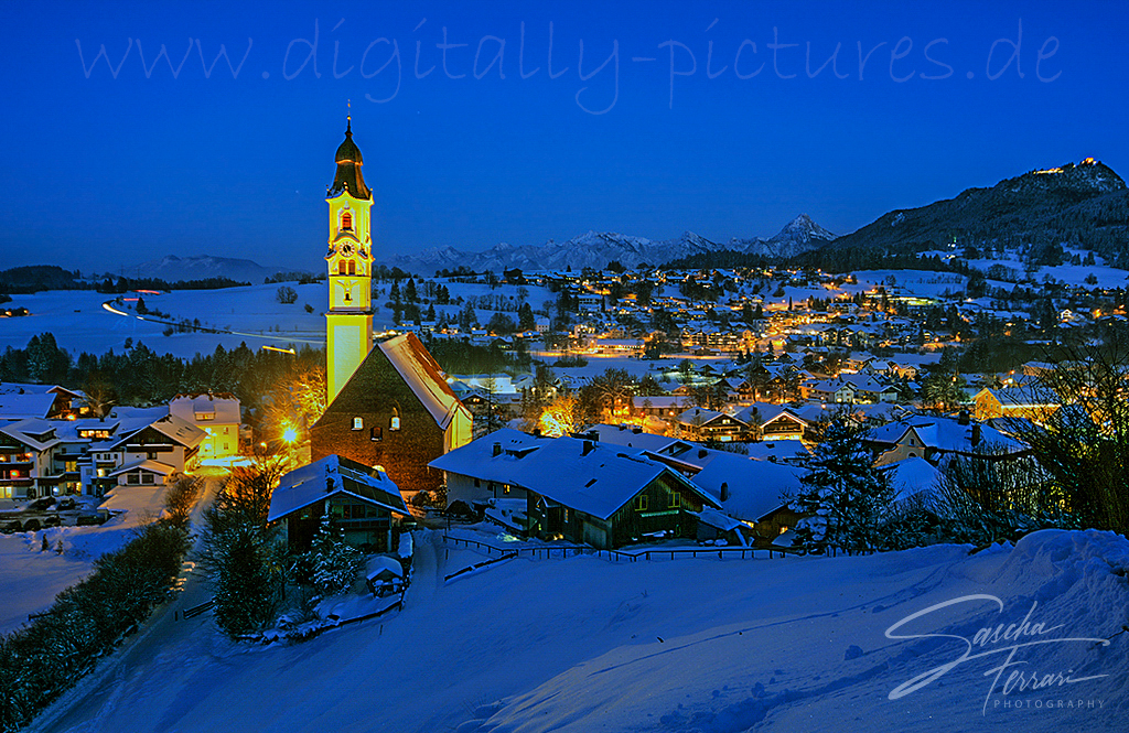 Pfronten Winter Nacht